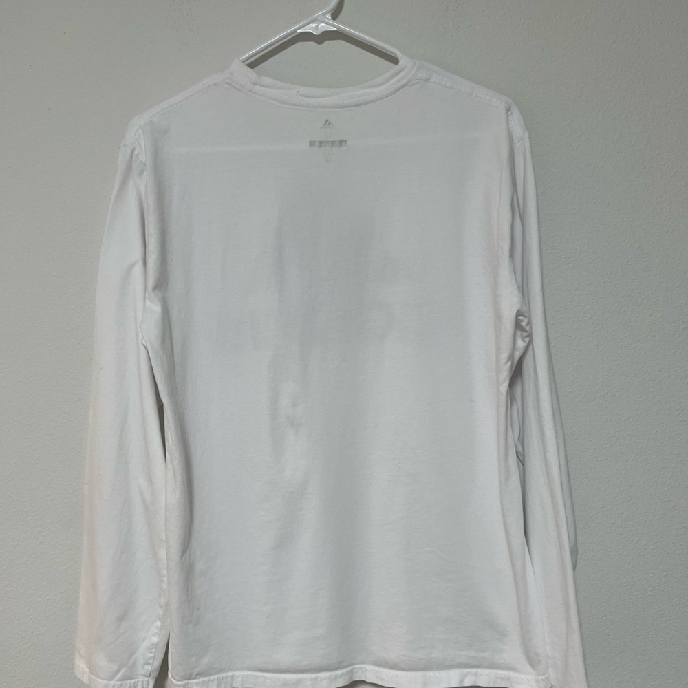 Adidas Men's Long Sleeve Golf Tee in White - Picture 3 of 8
